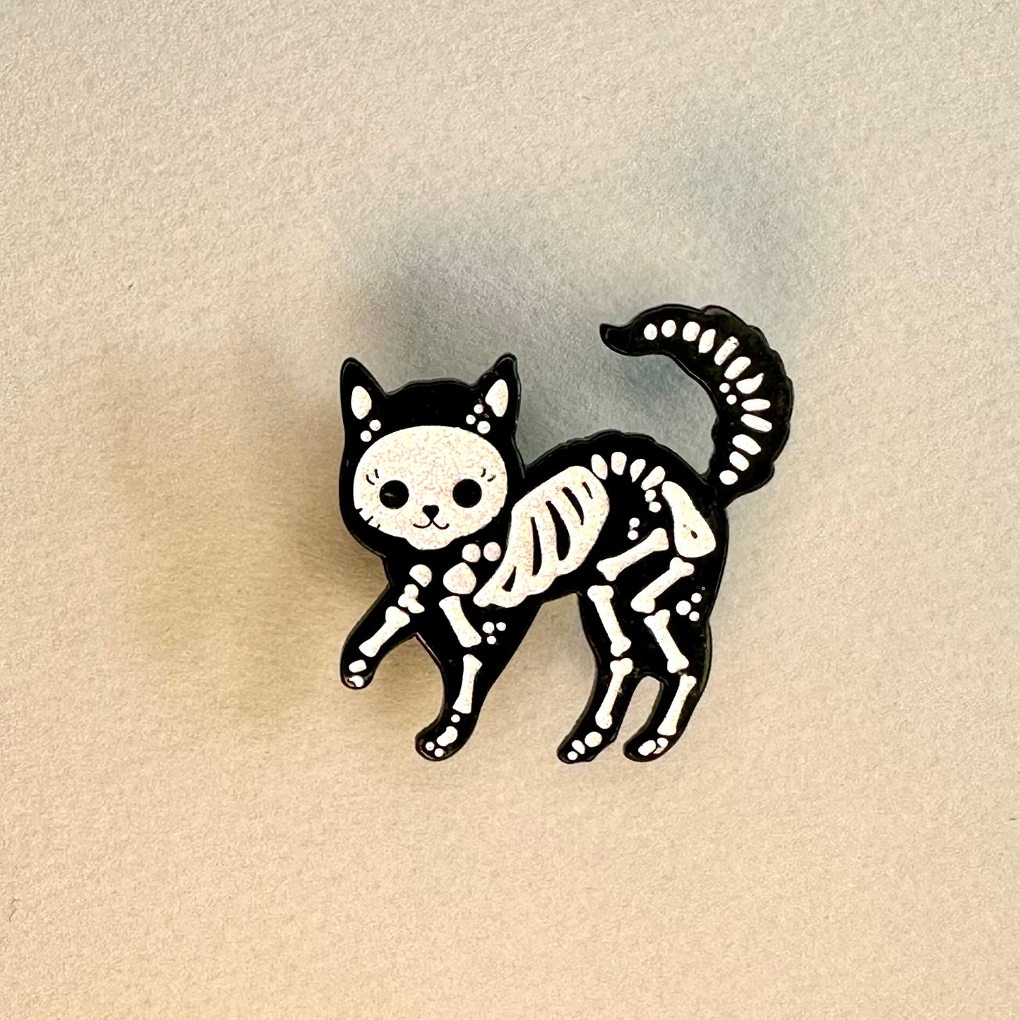 Glittery Kitten Skeleton