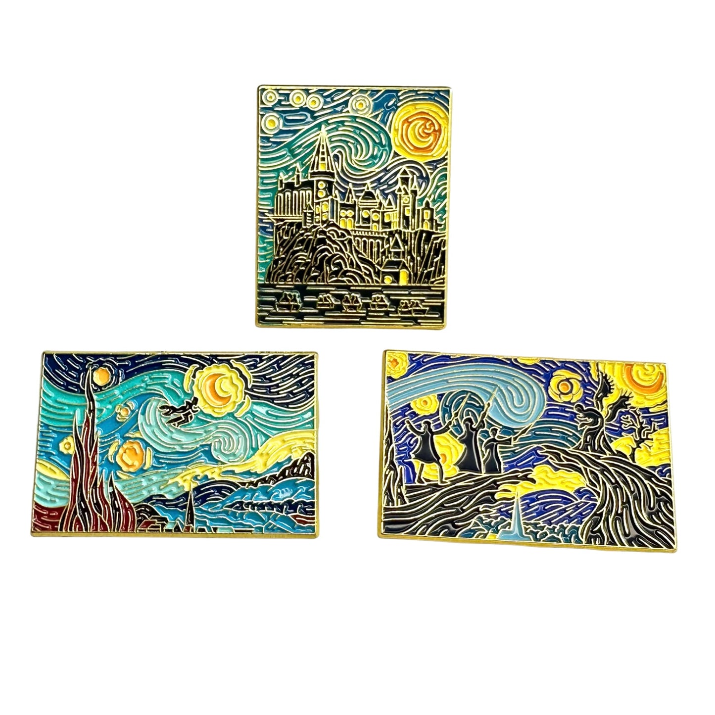 Harry Potter - Van Gogh Style • Set of 3 Pins