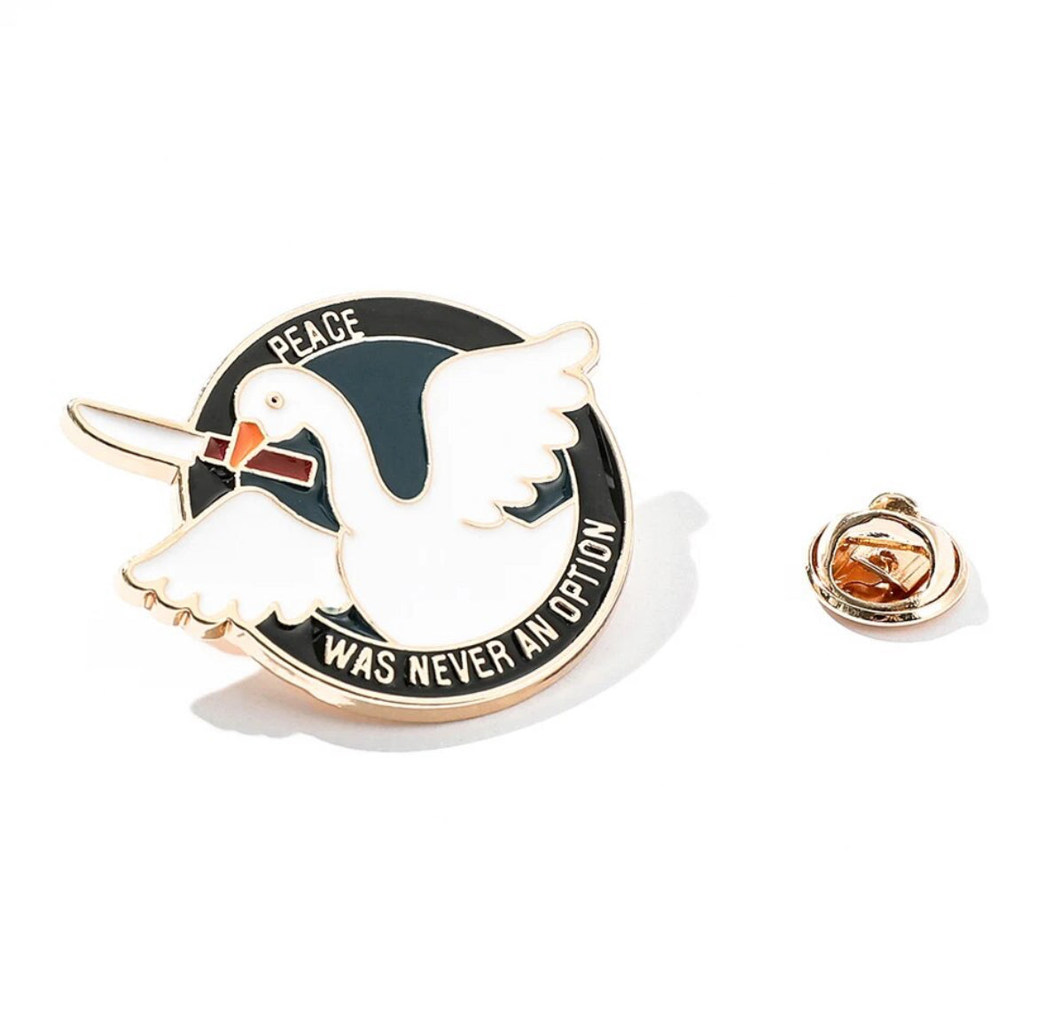Peace Was Never An Option enamel pin - view 4