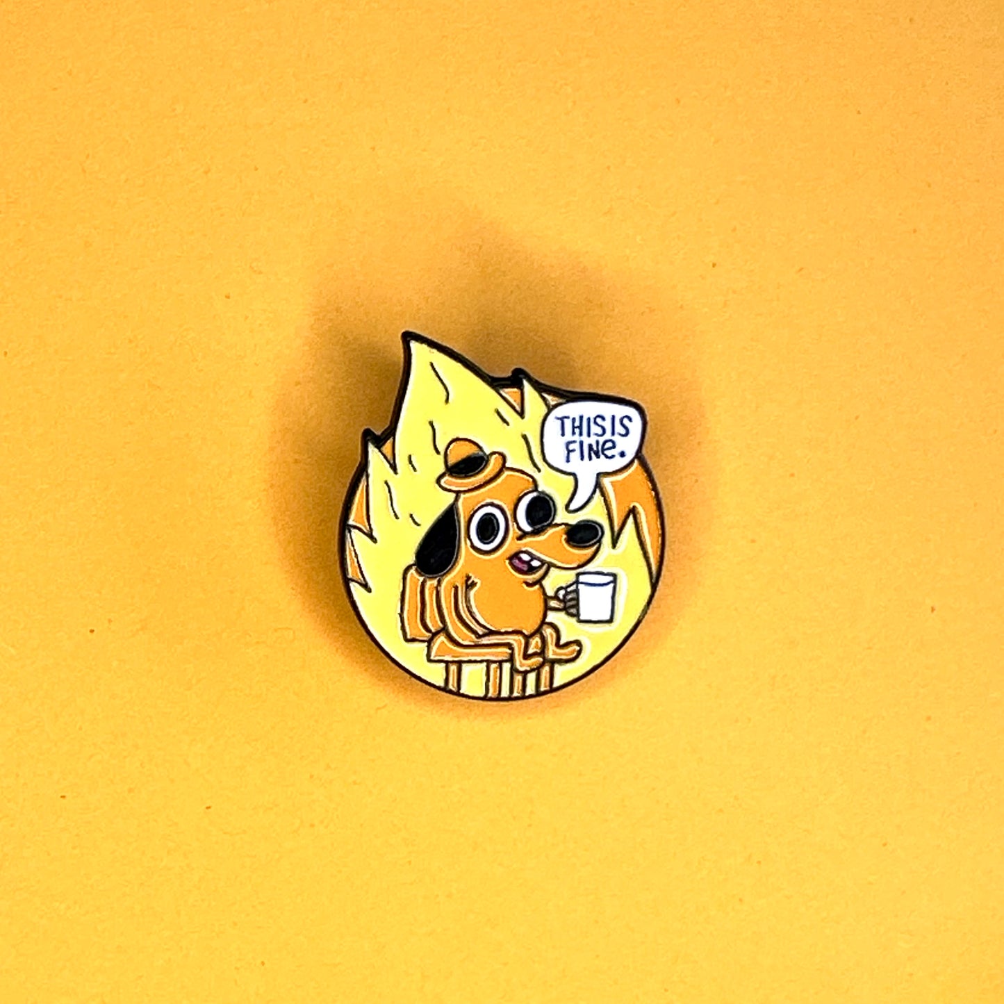 “This is Fine” Burning Dog