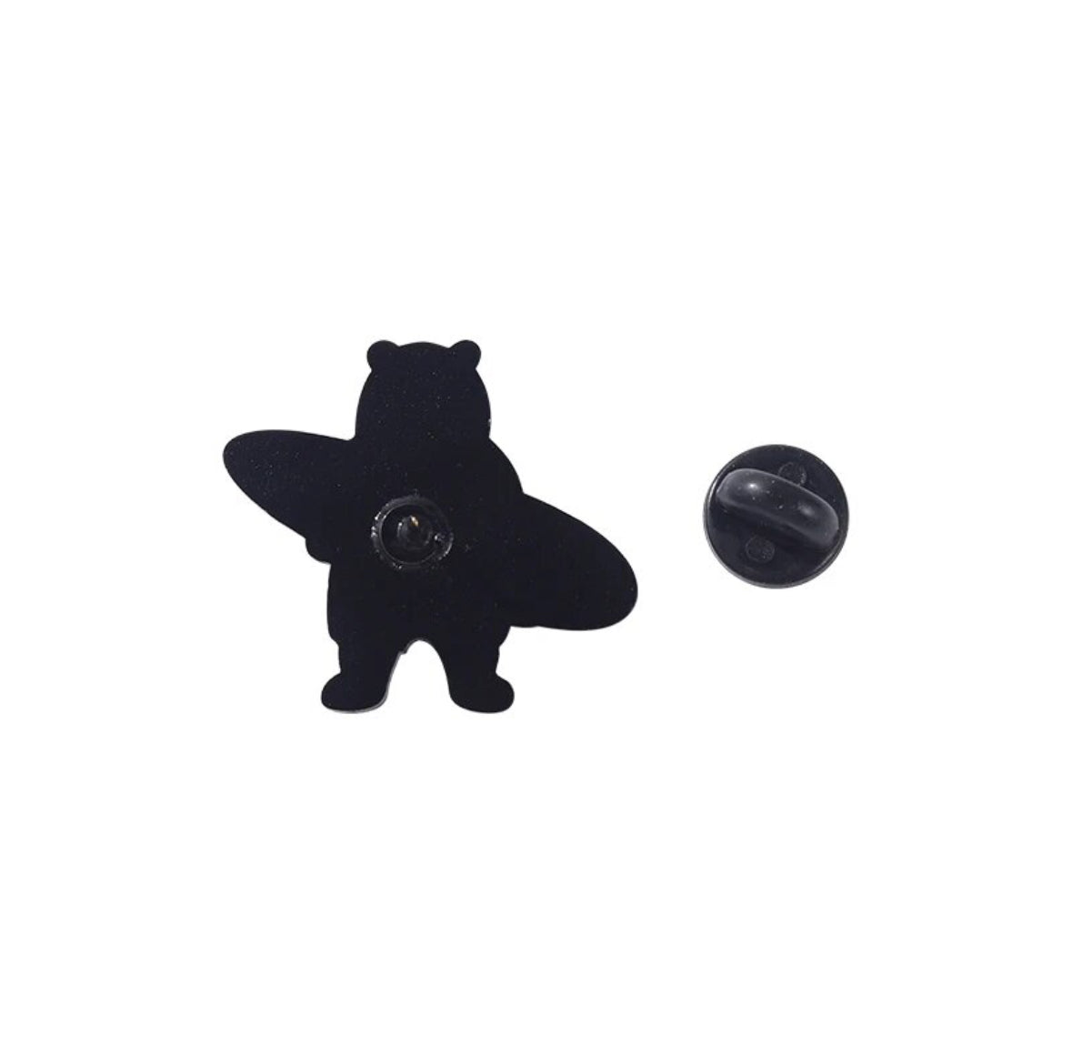 Surfing Bear & Crocodile enamel pin - view 4