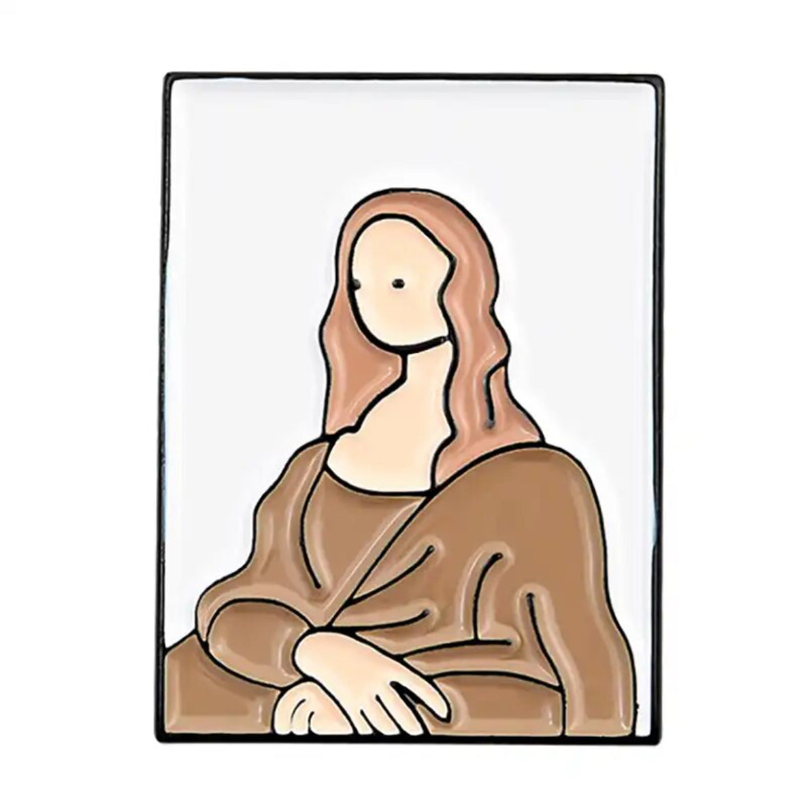 Mona Lisa enamel pin - view 1
