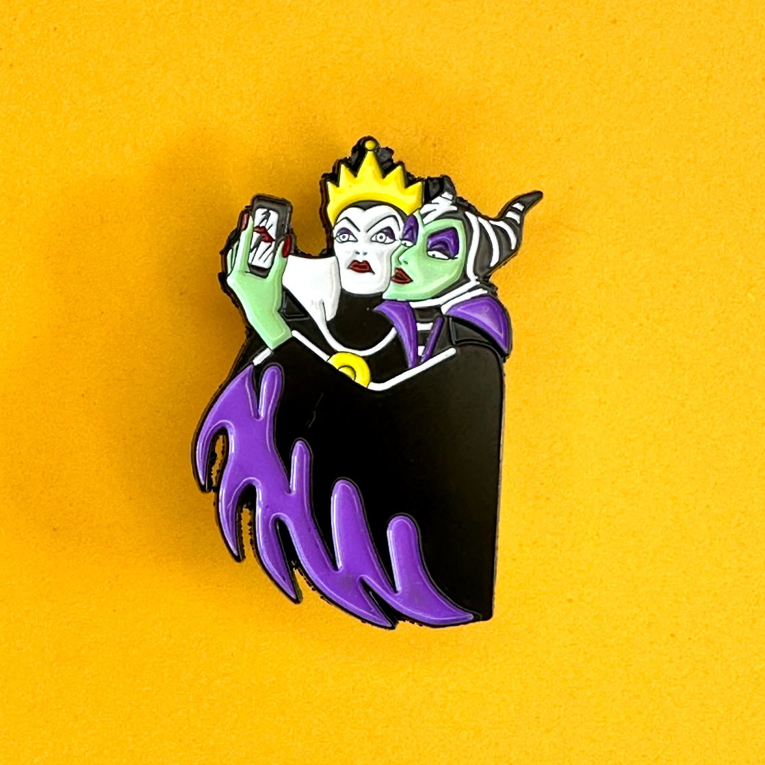 Disney character enamel pins featuring classic and modern favourites