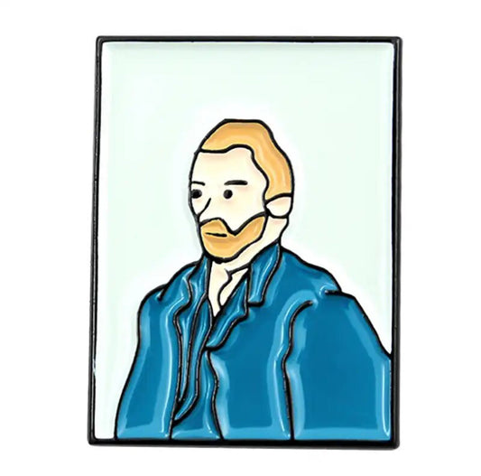 Van Gogh enamel pin - view 1