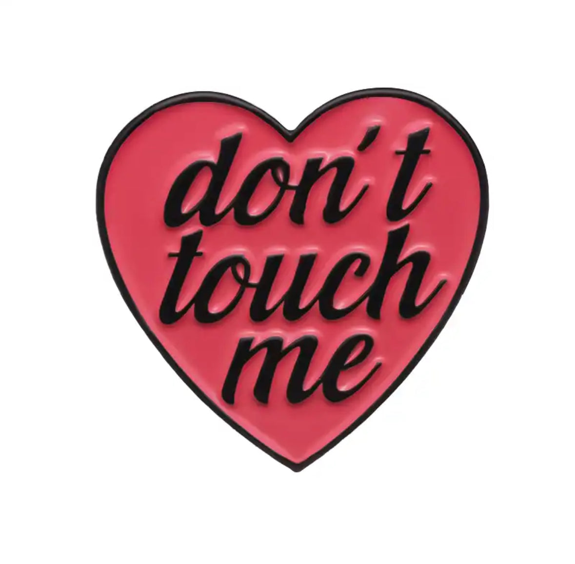 Don't Touch Me - Heart enamel pin - view 3