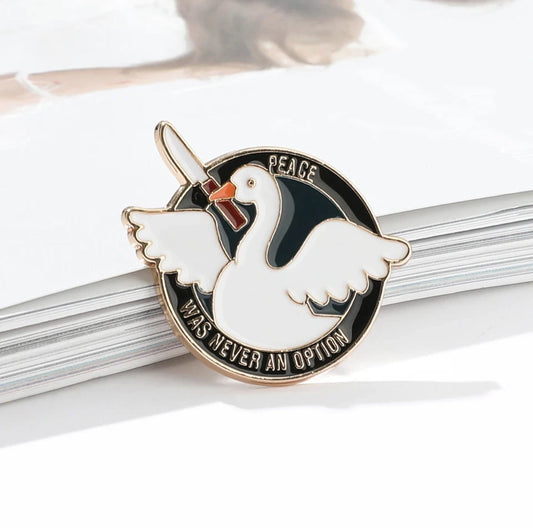 Peace Was Never An Option enamel pin - view 1