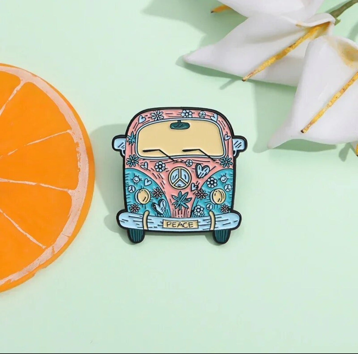 Travel Volkswagen Van enamel pin - view 5