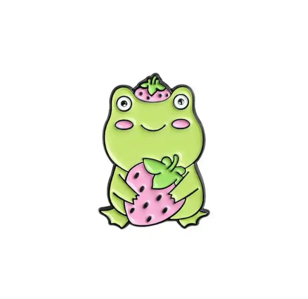 Cute Frogs Collection enamel pin - view 3