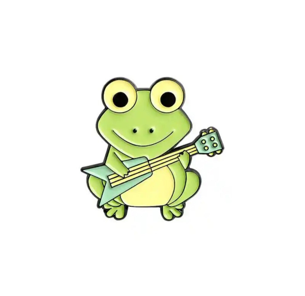 Cute Frogs Collection enamel pin - view 4