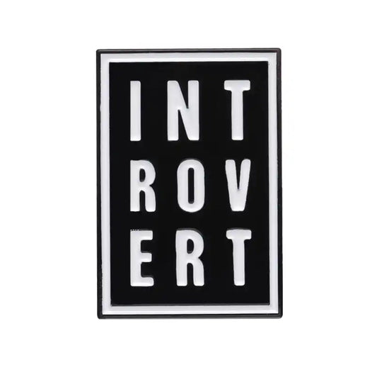 Introvert enamel pin - view 1