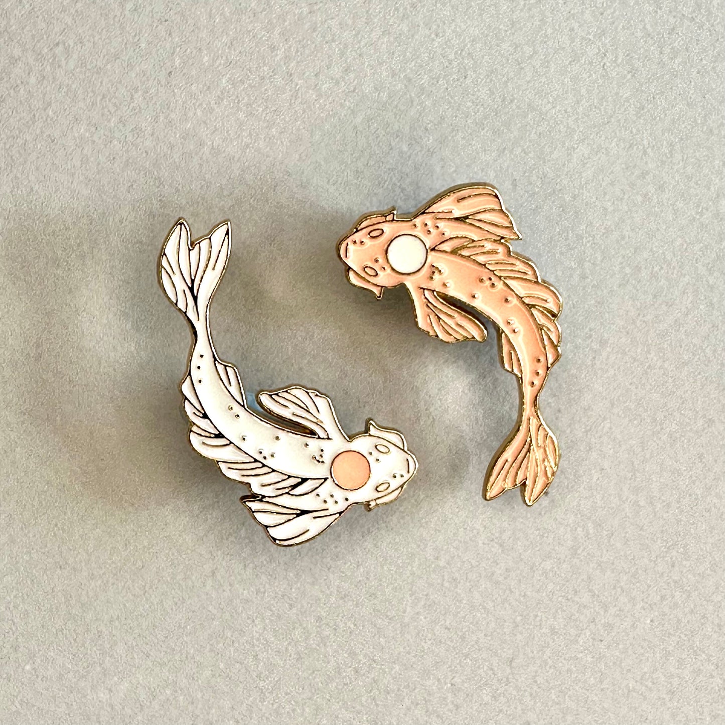 Yin & Yang Set of 2 Coy Fish