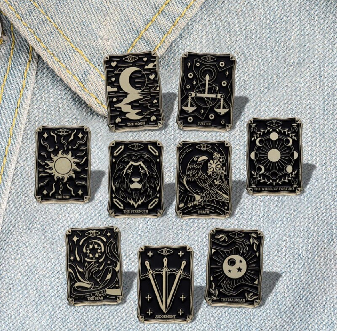 The Black Tarot Collection enamel pin - view 1