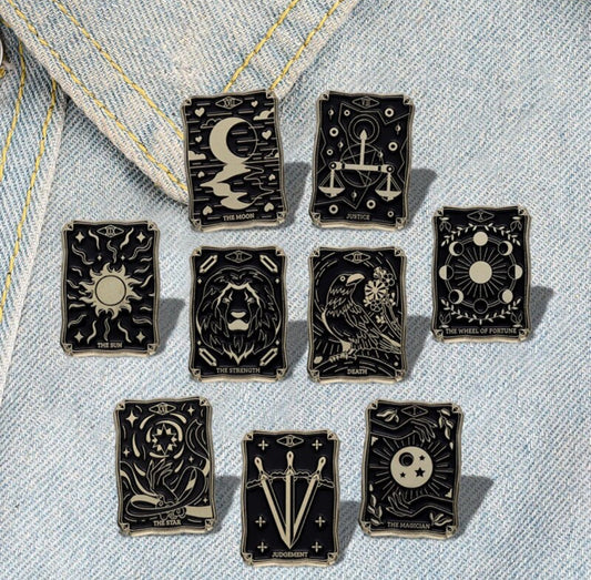The Black Tarot Collection enamel pin - view 1