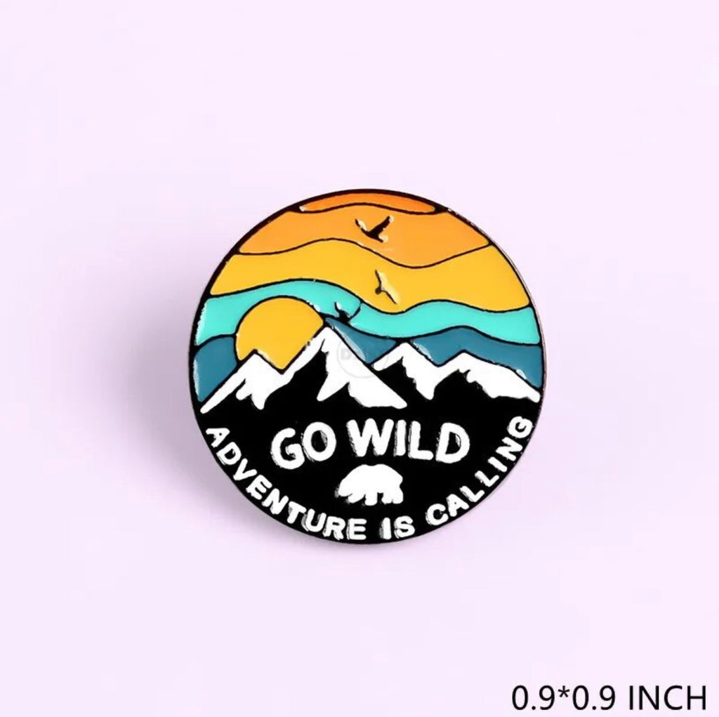 Go Wild - Adventure Is Calling enamel pin - view 2