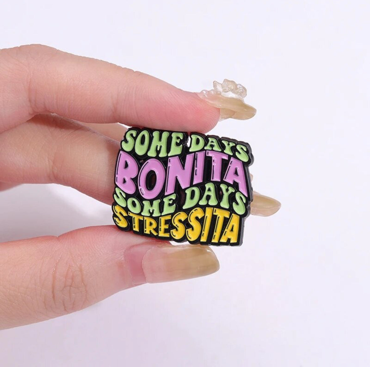 Fun Quote enamel pin - view 7
