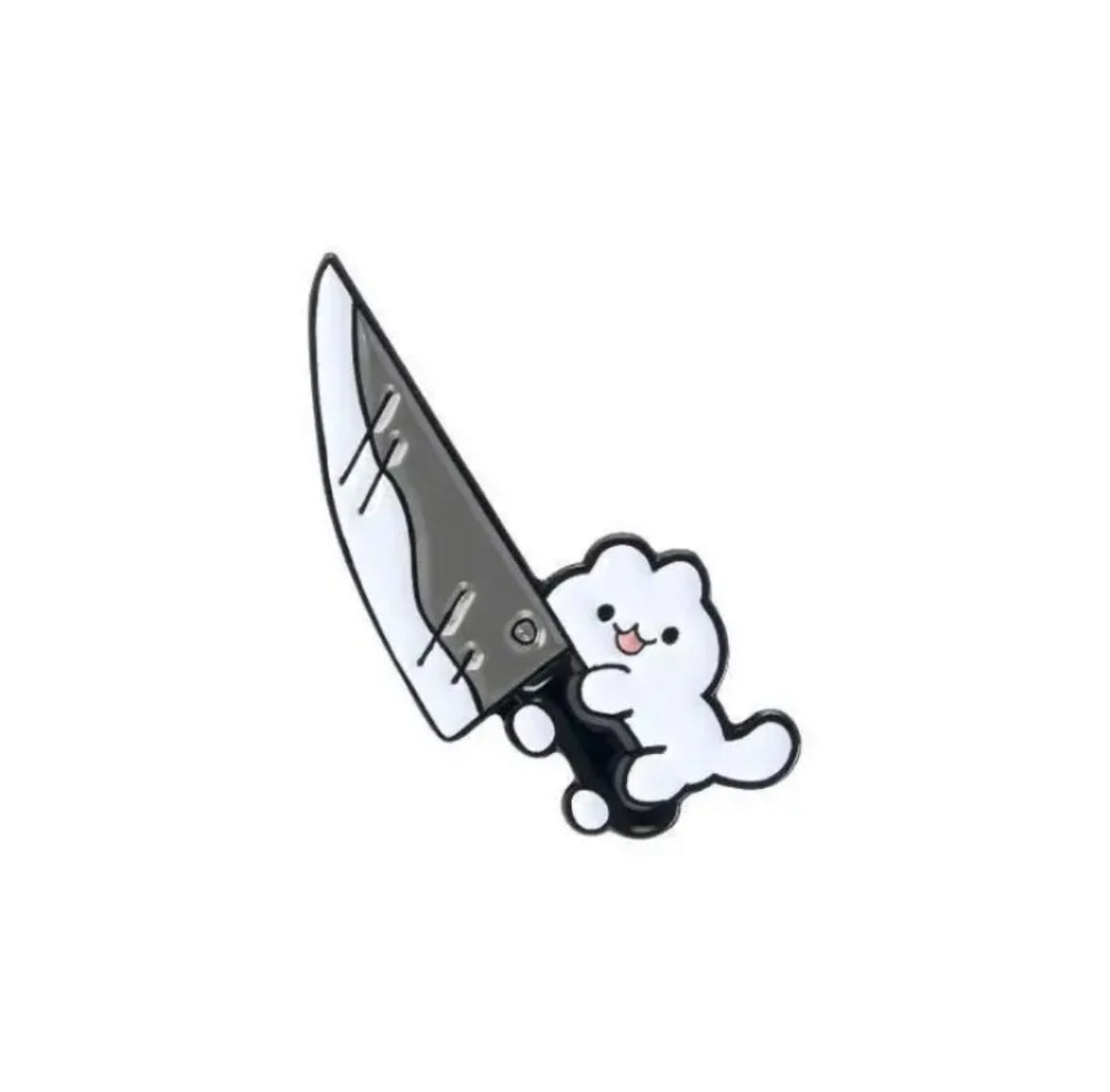 Cute Killer Kitten enamel pin - view 1