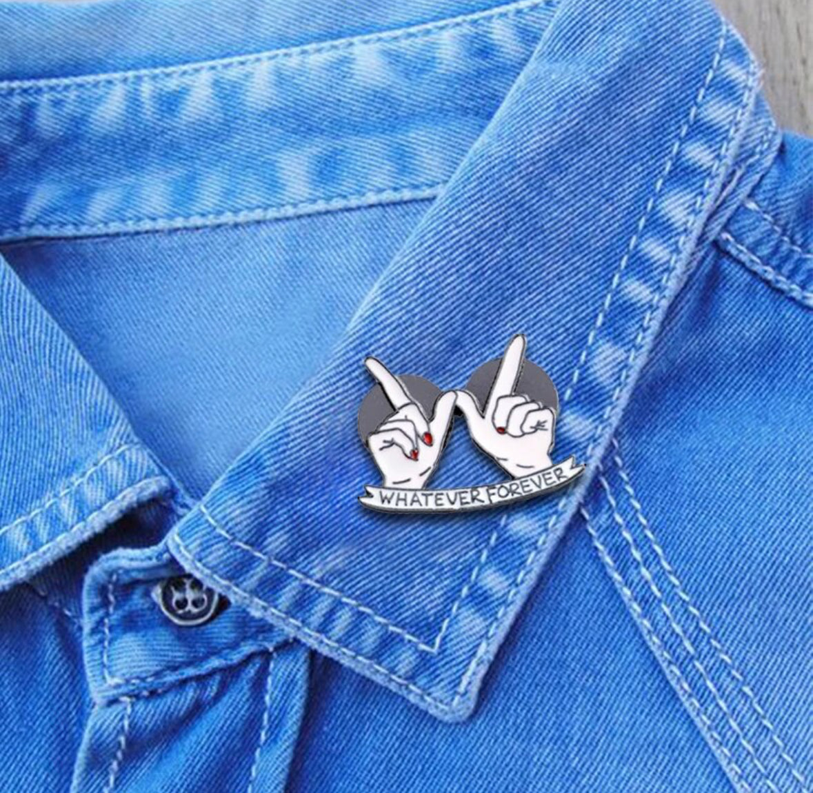 Whatever Forever enamel pin - view 4