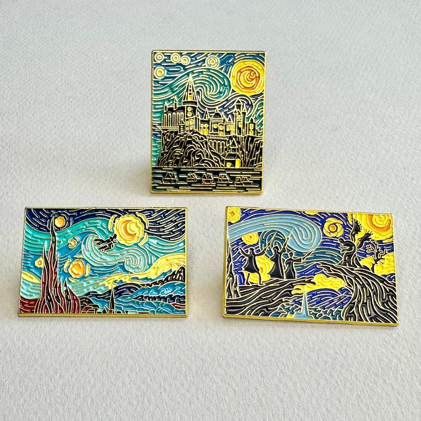 Harry Potter - Van Gogh Style • Set of 3 Pins