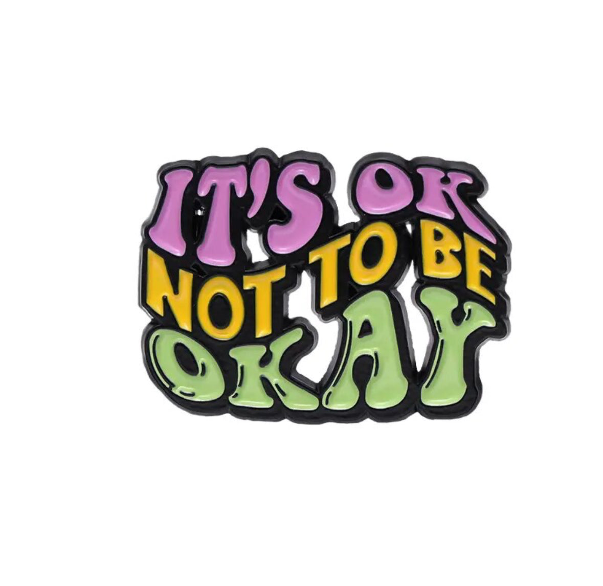Fun Quote enamel pin - view 5