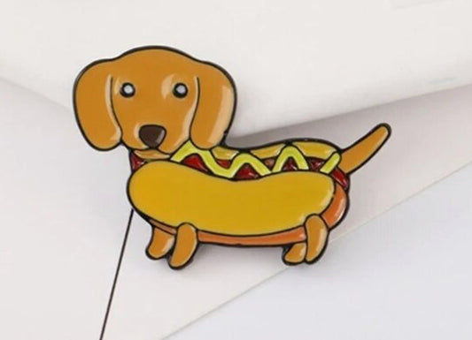 Sausage Hot Dog enamel pin - view 1