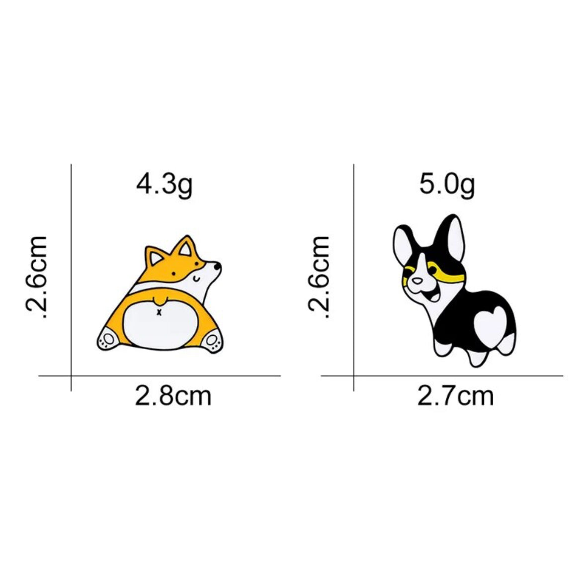 Corgis enamel pin - view 7