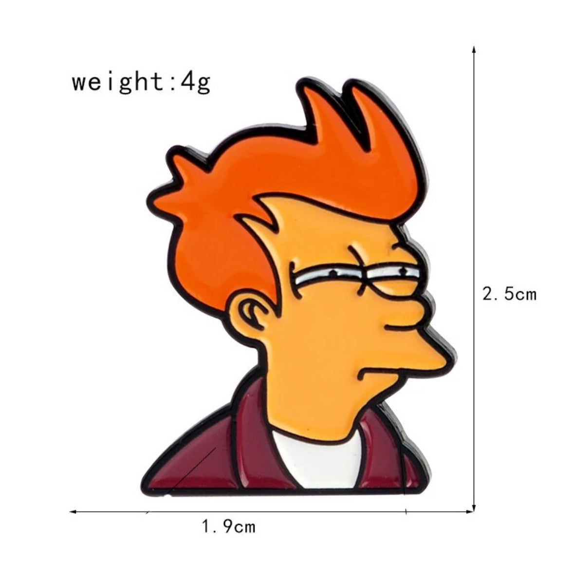 Futurama / Fry & Bender enamel pin - view 4