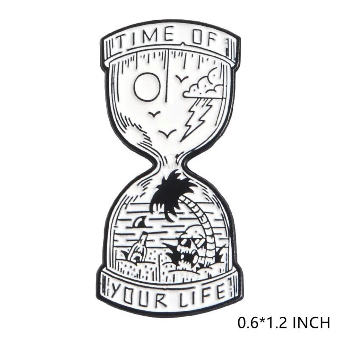 Hourglass - Time of Your Life enamel pin - view 4