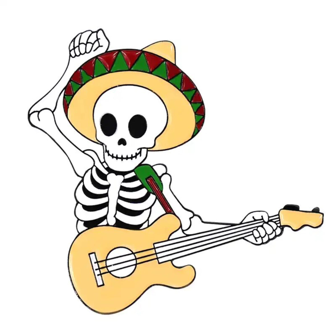 El Dia Del Muerto Music Band enamel pin - view 2
