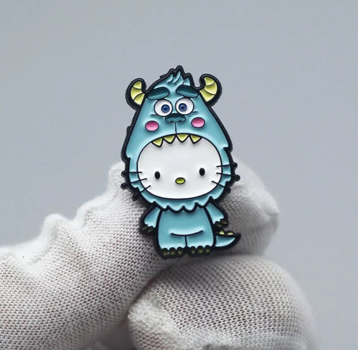 Hello Kitty / Monsters, Inc. enamel pin - view 1