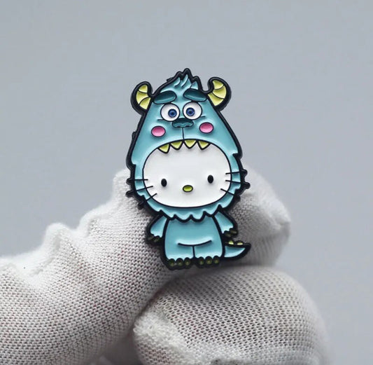 Hello Kitty / Monsters, Inc. enamel pin - view 1