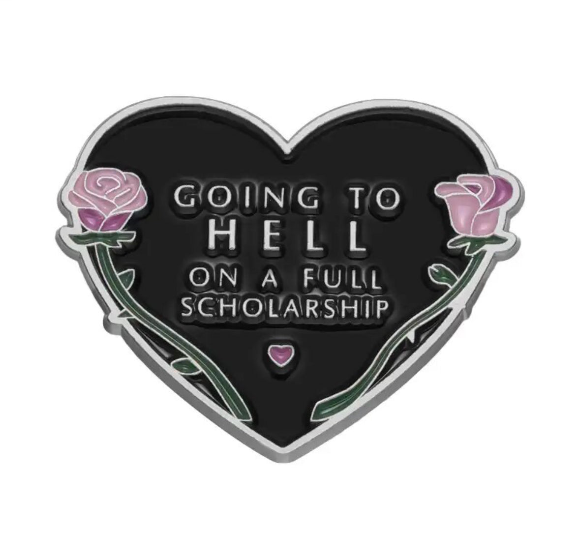Going to Hell on a Full Scholarship enamel pin - view 1