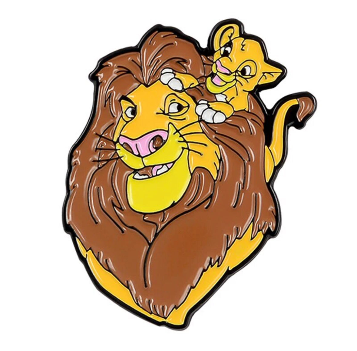 The Lion King / Simba + Mufasa enamel pin - view 1