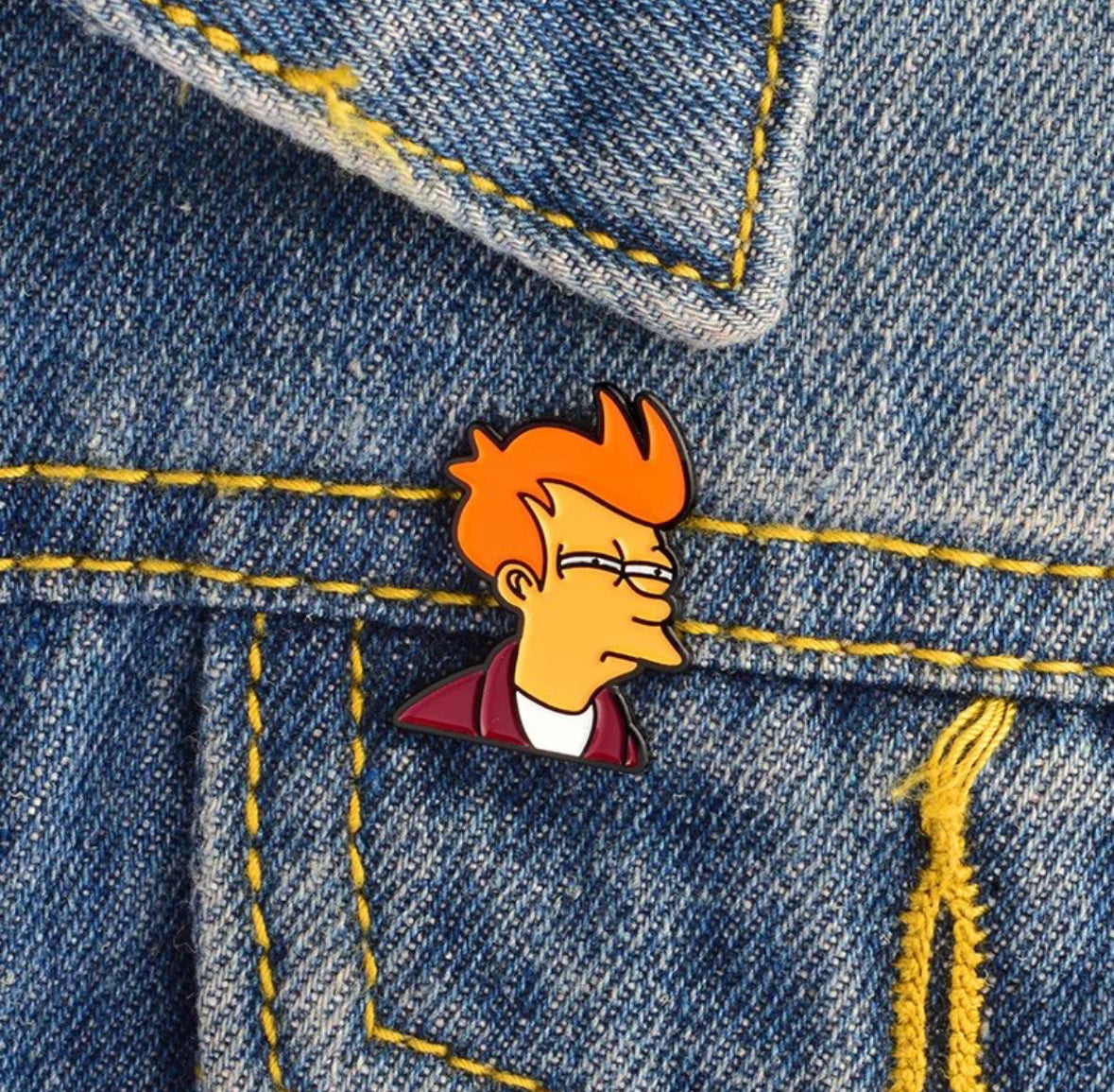 Futurama / Fry & Bender enamel pin - view 3