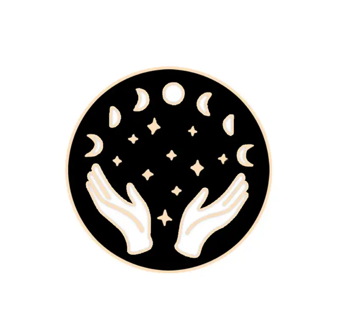 Moon Phases enamel pin - view 1
