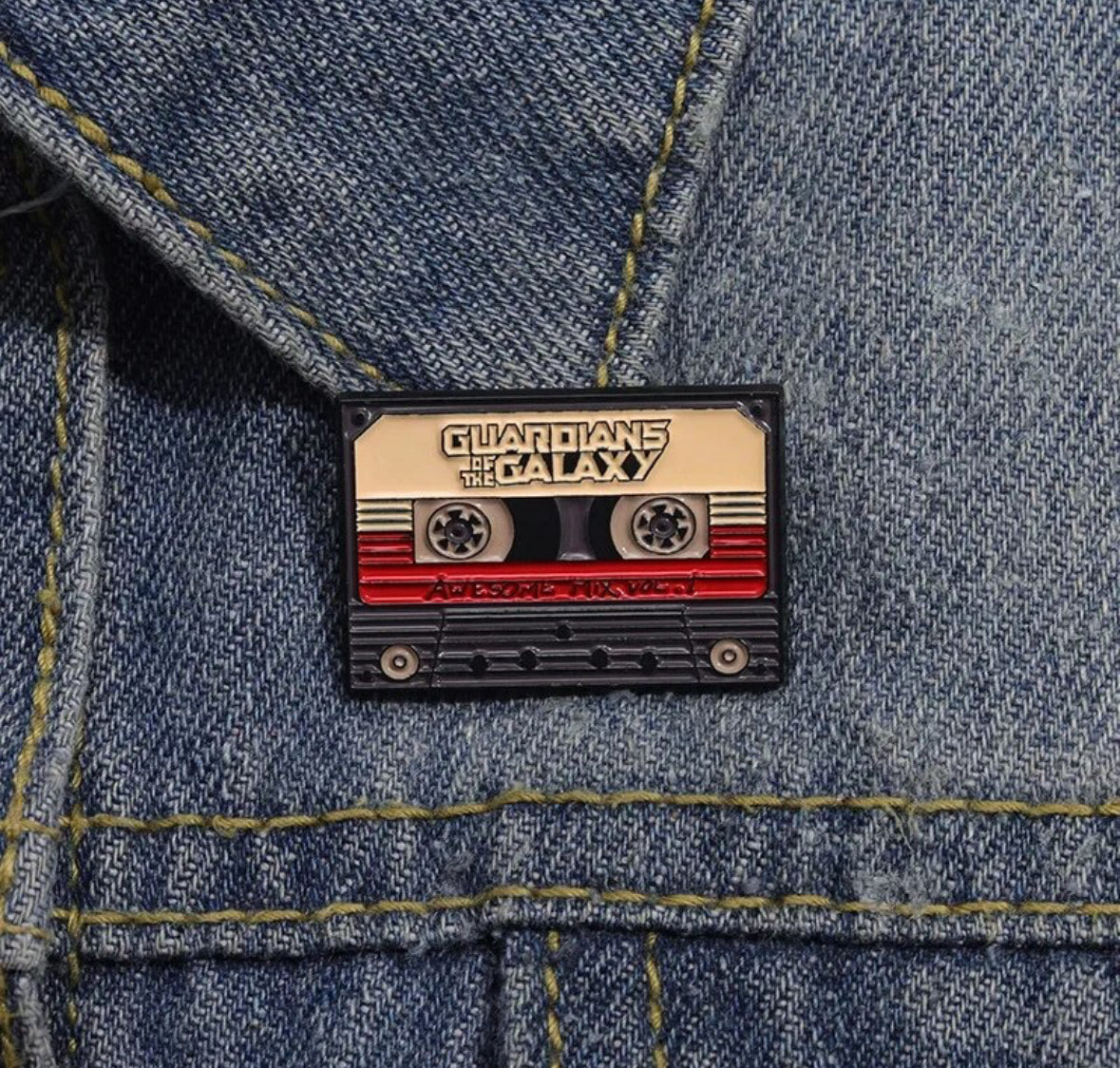 Guardian of the Galaxy Vol 1 Tape enamel pin - view 4