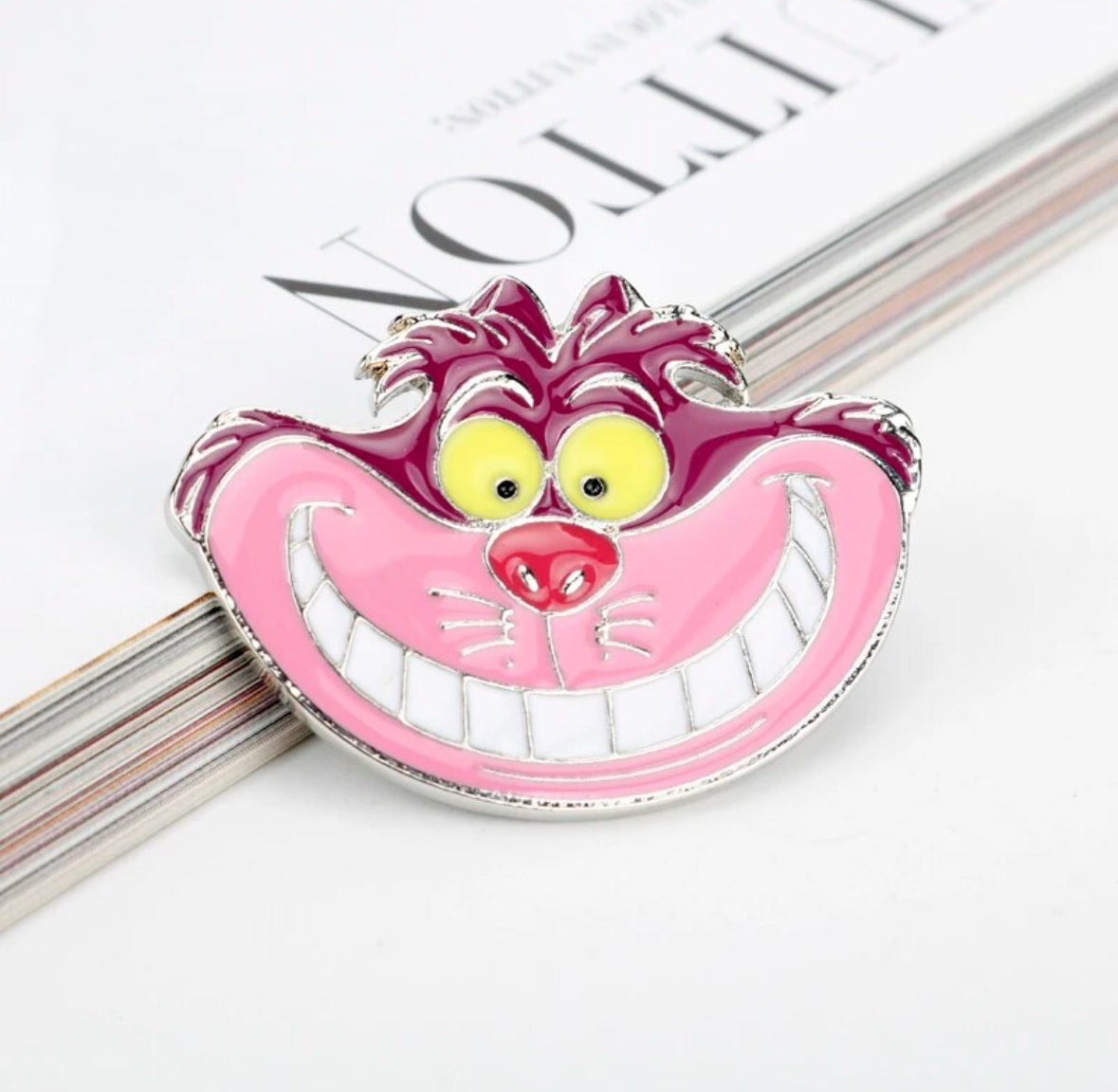 The Cheshire Cat from Alice in Wonderland enamel pin - view 1