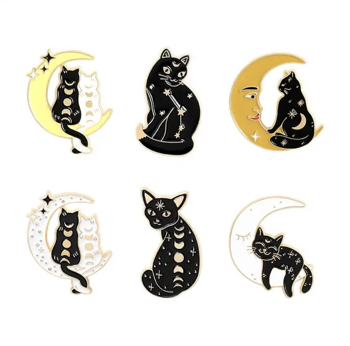 Moons & Cats Collection enamel pin - view 3
