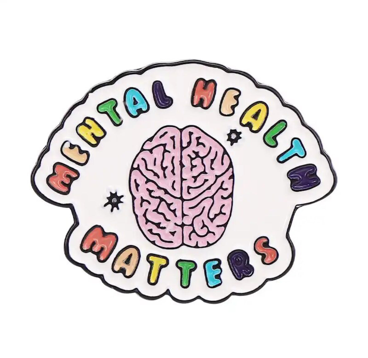 Mental Health Matters enamel pin - view 2