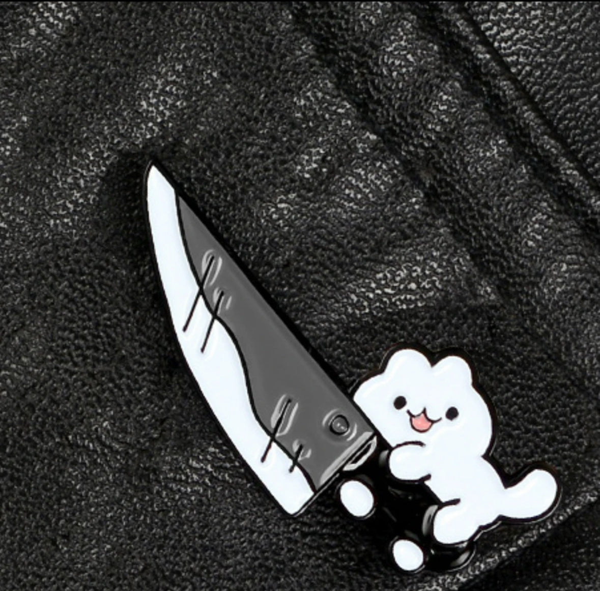 Cute Killer Kitten enamel pin - view 2