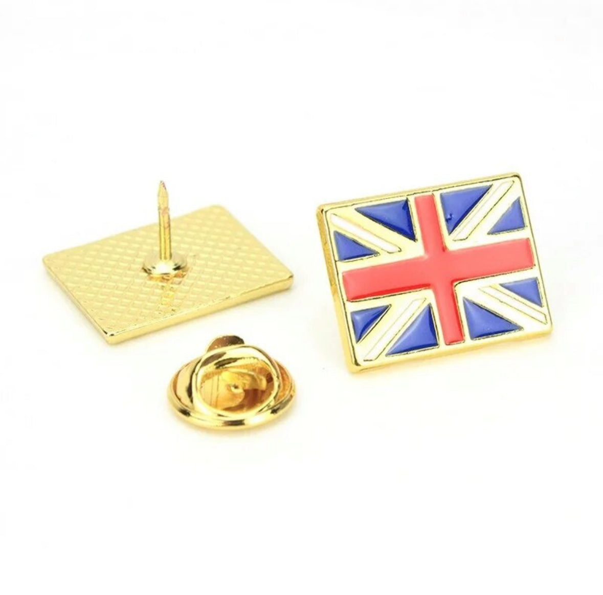 Union Jack Flag enamel pin - view 1