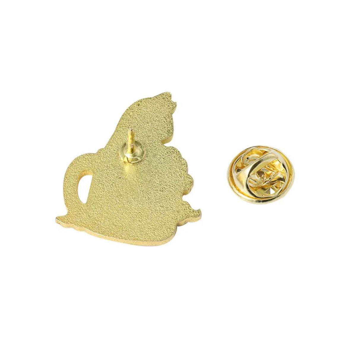 Cat in a Mug enamel pin - view 5