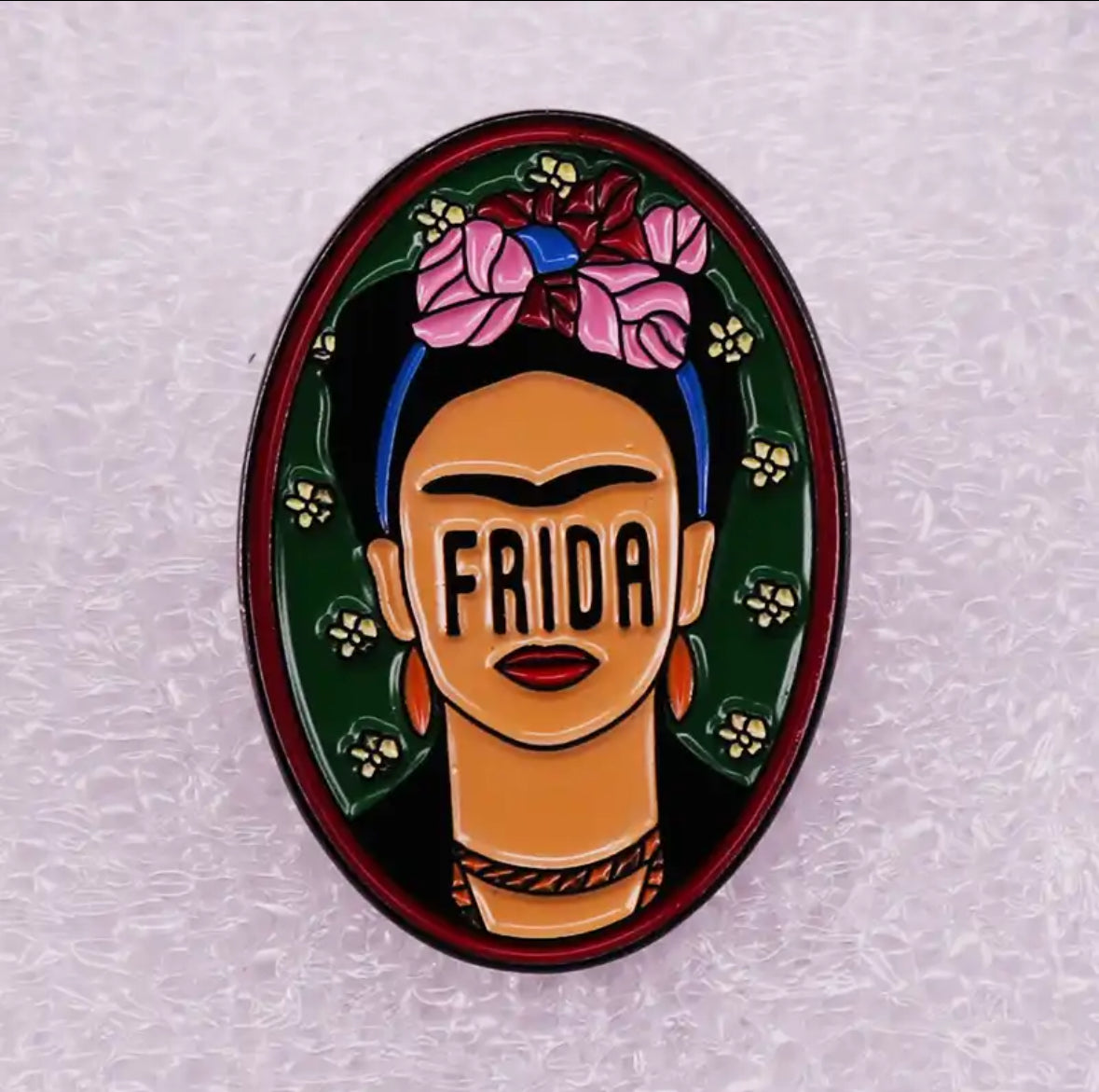 Frida Kahlo enamel pin - view 2