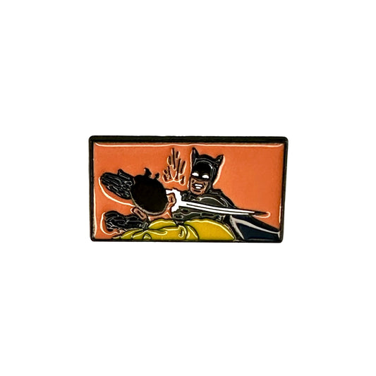 Batman slapping Robin
