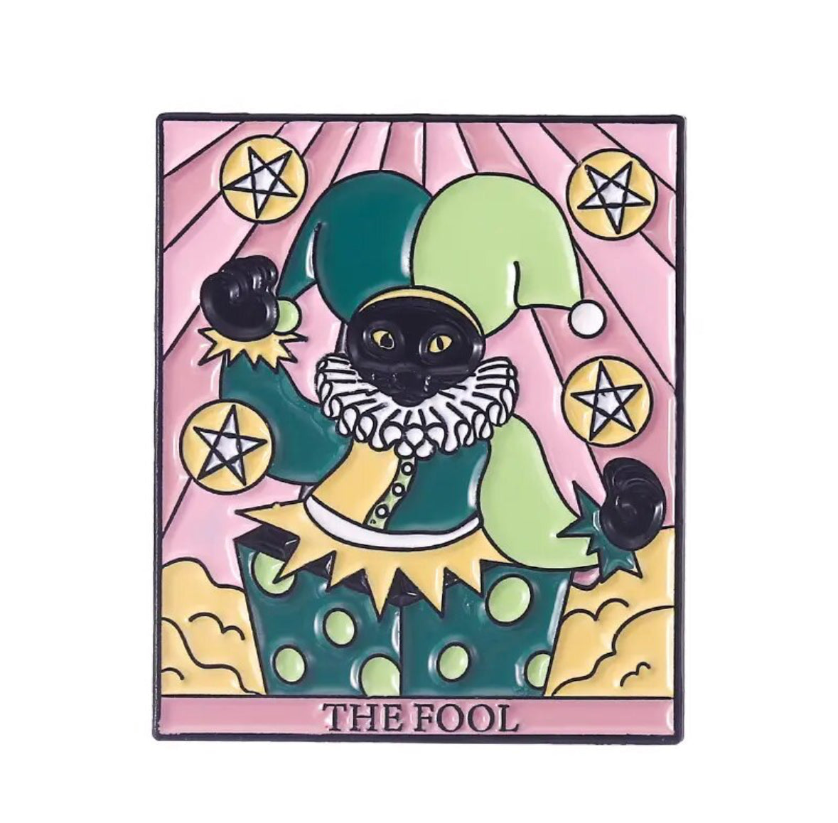 The Cat Tarot Collection enamel pin - view 2
