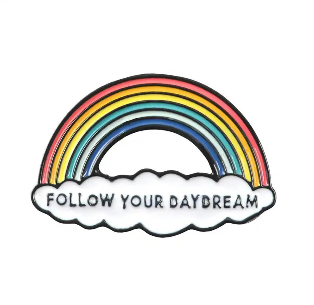 Follow Your Daydream / Rainbow enamel pin - view 1
