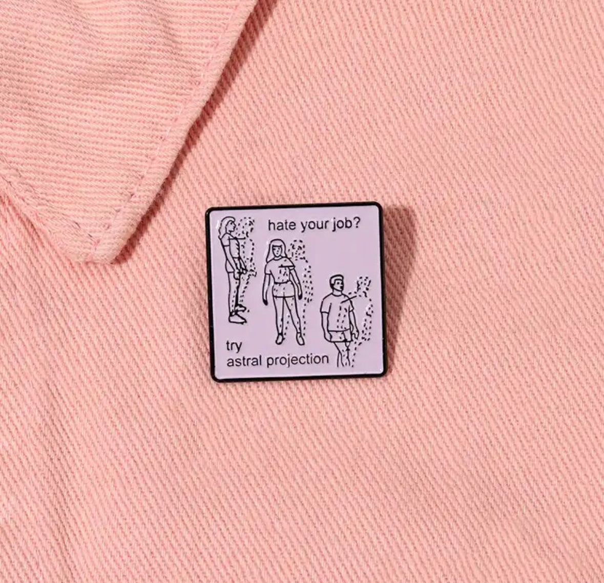 Astral Projection enamel pin - view 1