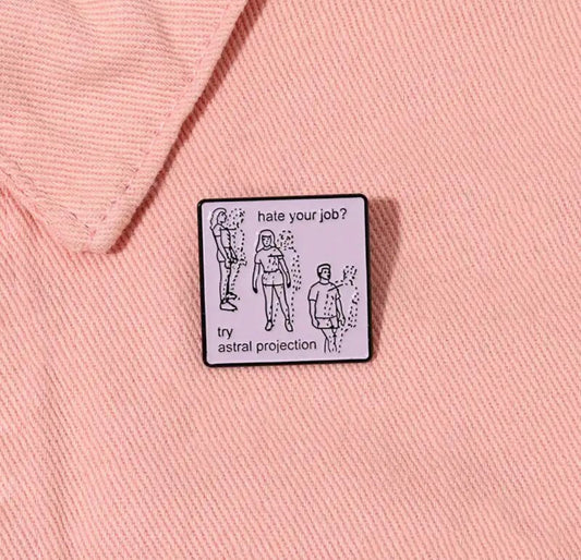 Astral Projection enamel pin - view 1