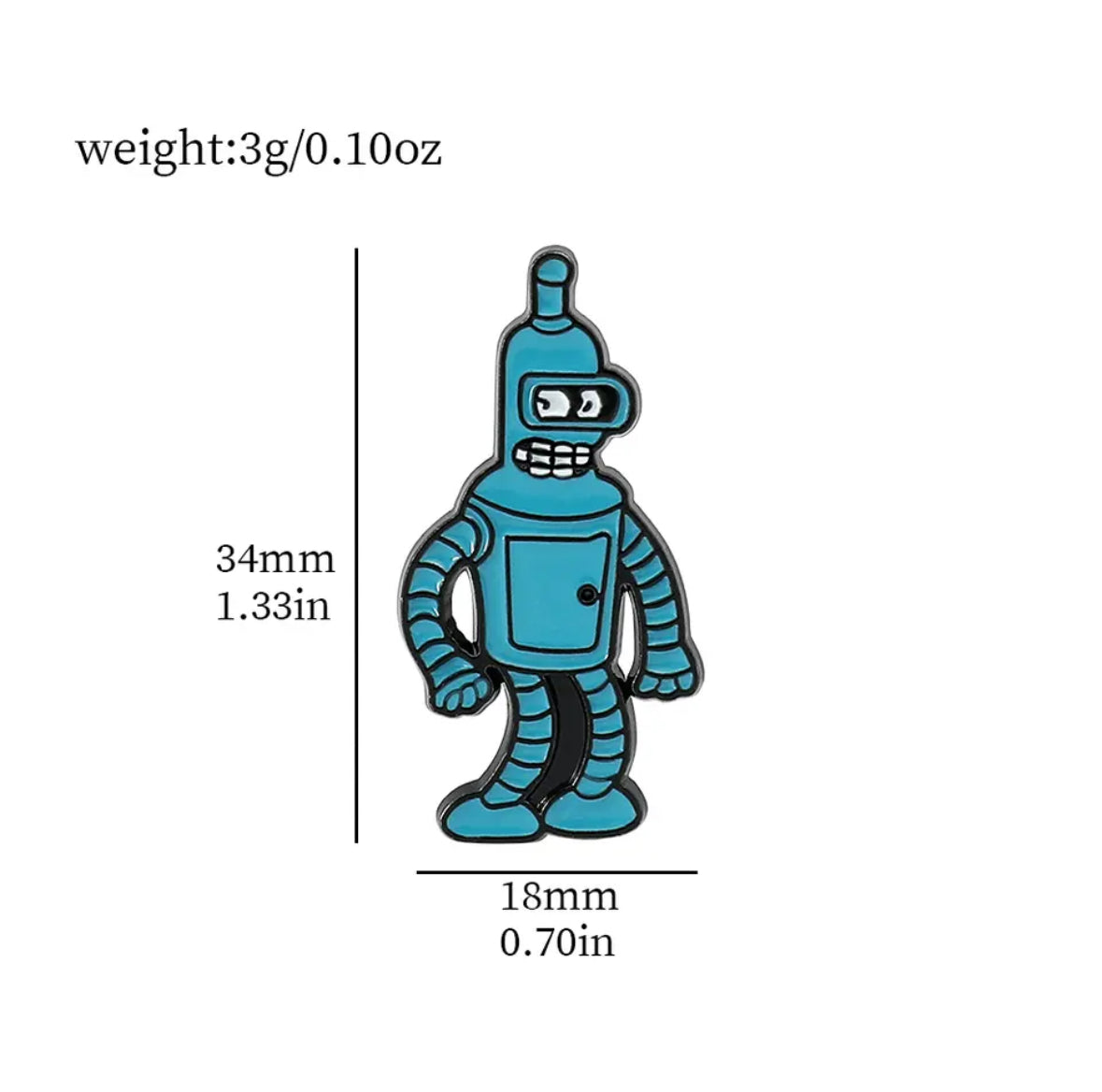 Futurama / Fry & Bender enamel pin - view 5