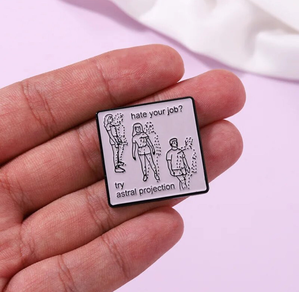 Astral Projection enamel pin - view 4