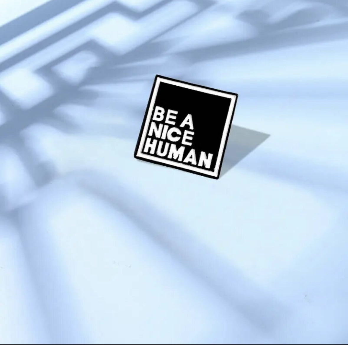Be a Nice Human & Be Kind enamel pin - view 3